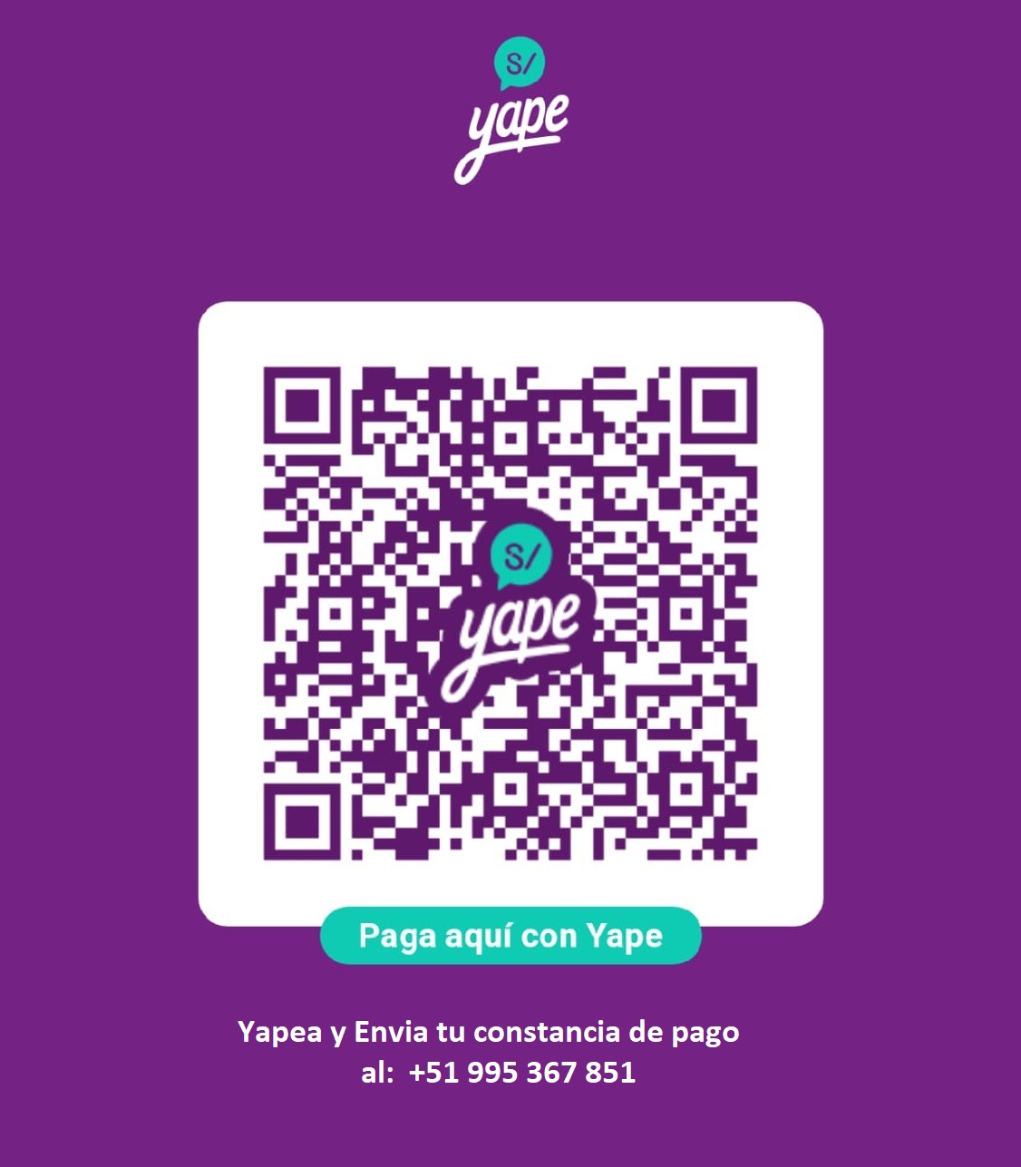 QR code to donate with Transferencia BCP · Soles